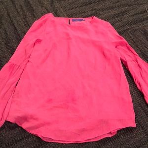 Hot pink long sleeve top
